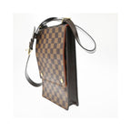 Sac Porté Épaule Louis Vuitton Portobello Messenger Toile - Marron