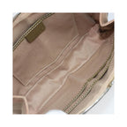 Sac Porté Épaule Celine C Macadam Shoulder Bag Toile - Kaki