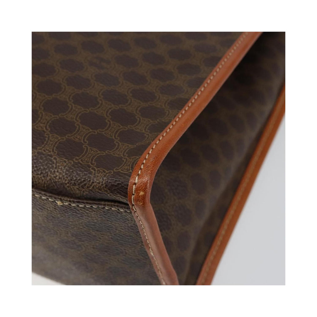 Cabas Celine Vintage Macadam Tote Bag Toile - Marron