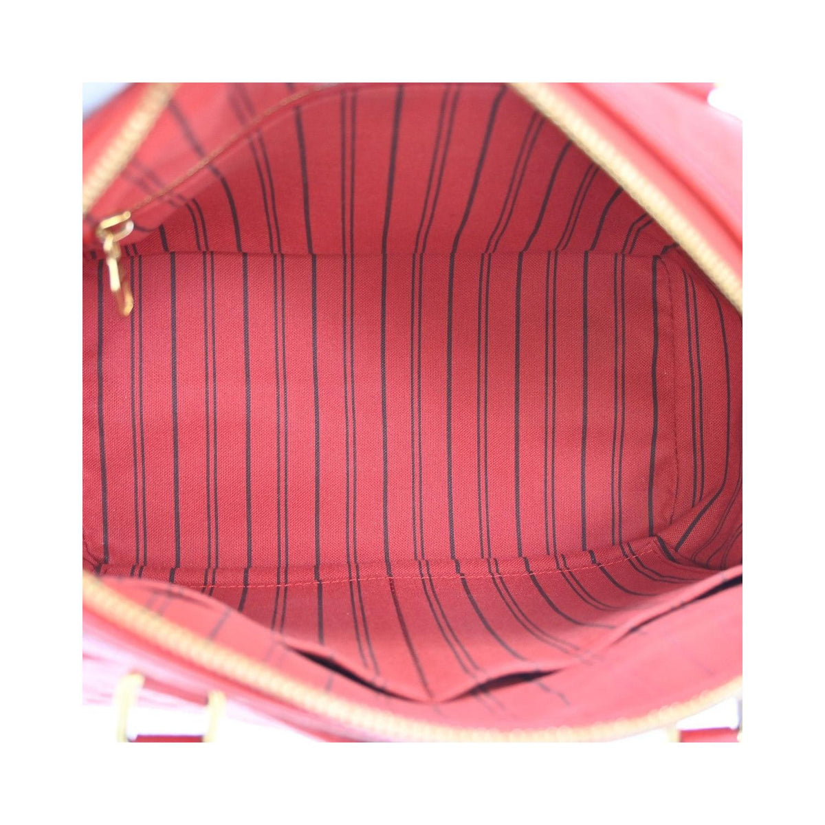 Sac À Main Louis Vuitton Speedy Bandouliere Nm 25 Cuir - Rouge