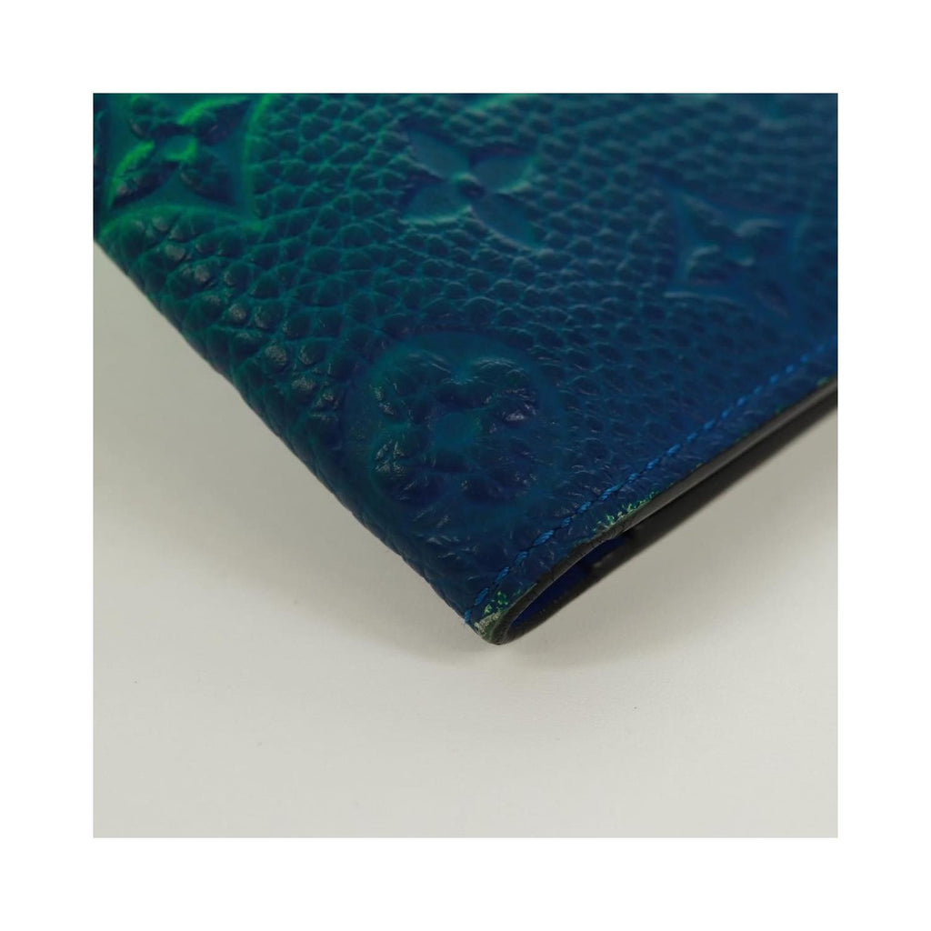 Portefeuille Louis Vuitton Brazza Cuir - Vert