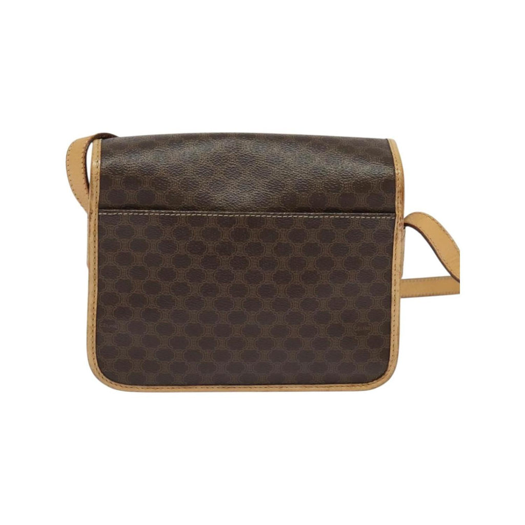 Sac Celine Macadam Shoulder Bag Toile - Marron