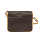 Sac Celine Macadam Shoulder Bag Toile - Marron