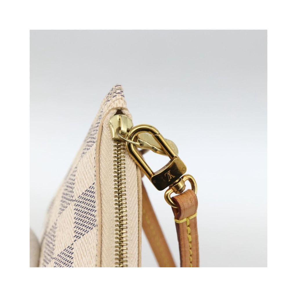 Pochette Louis Vuitton Neverfull Pochette Small Toile - Blanc