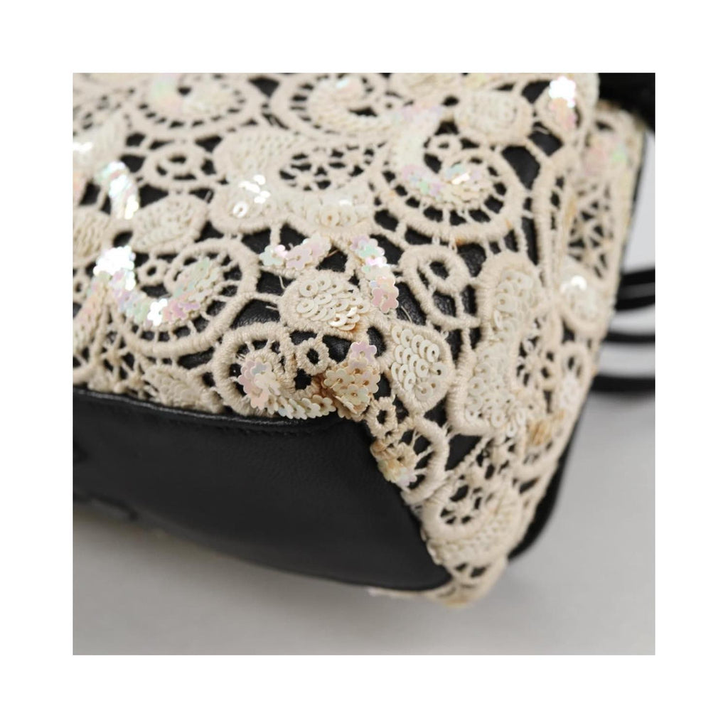 Sac Porté Épaule Chanel Floral Cc Flap Bag Cuir - Blanc