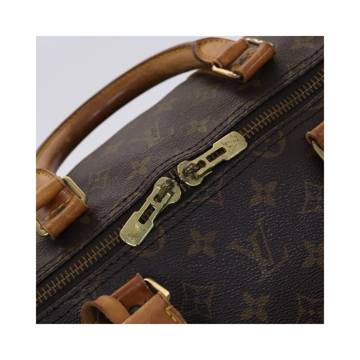 Louis Vuitton Keepall 55 canvas travel bag – brown
