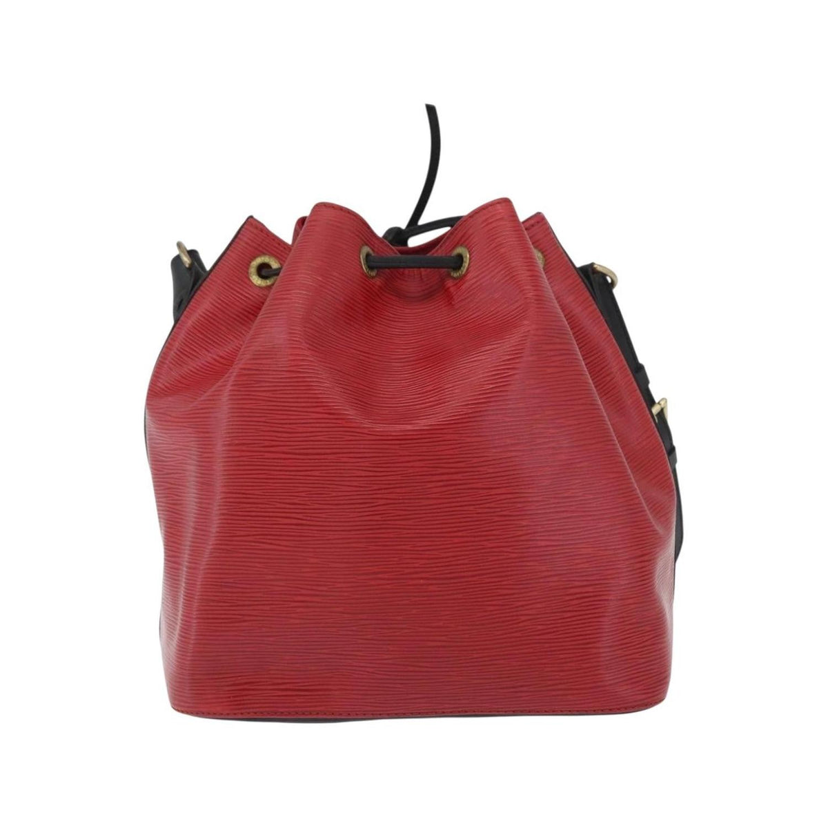Sac Porté Épaule Louis Vuitton Bicolor Petit Noe Handbag Cuir - Rouge