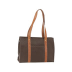 Cabas Celine Vintage Macadam Shopper Tote Toile - Marron