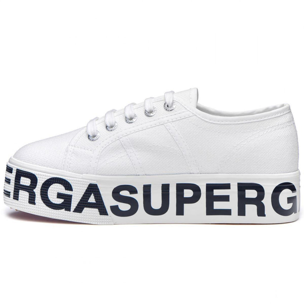 Superga 2790-Cotw Outsole Lettering Trainer - White - Superga Women Men