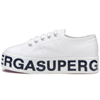 Superga 2790-Cotw Outsole Lettering Trainer - White - Superga Women Men