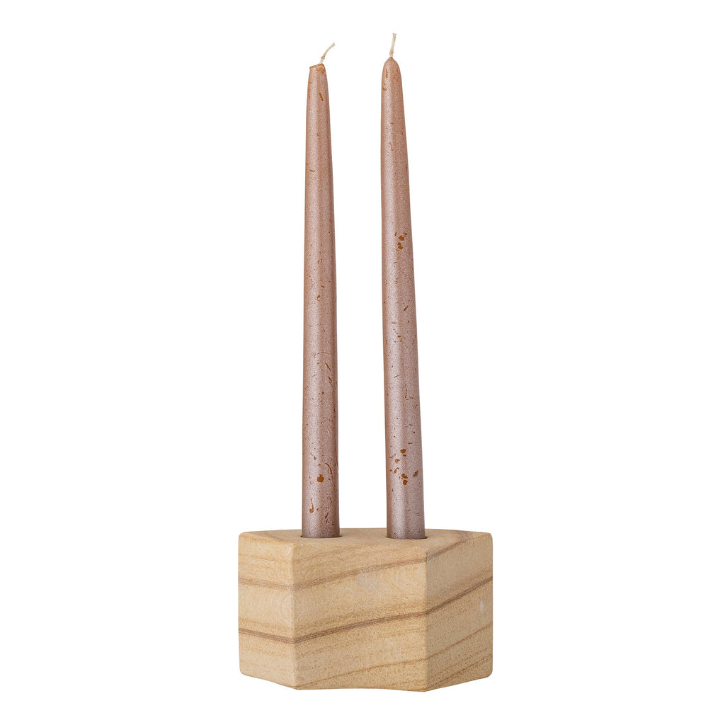 Florida - Set of 4 Candle Holders - Natural - Sandstone