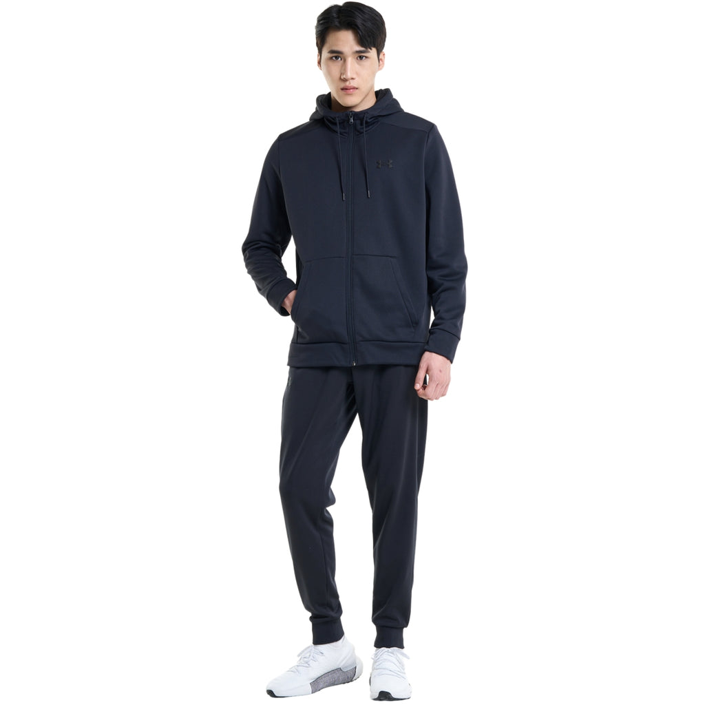 Hoodie Fleece Fz Hoodie - Zwart - Heren