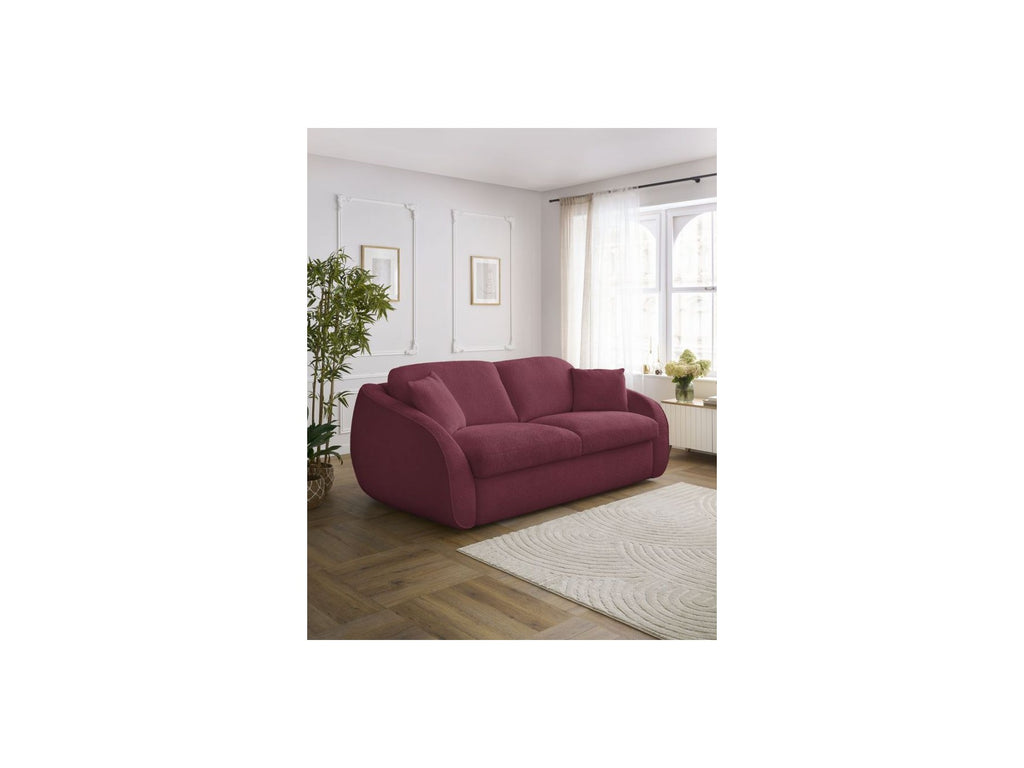 Cezanne - Straight Sofa Bed with Express Opening - Bouclé Fabric