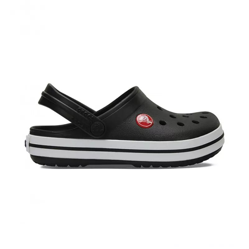 Zuecos Crocband Niños - Negro/Blanco