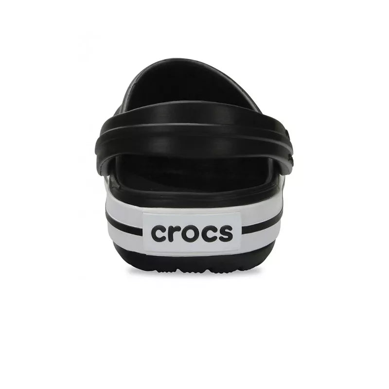Zuecos Crocband Niños - Negro/Blanco
