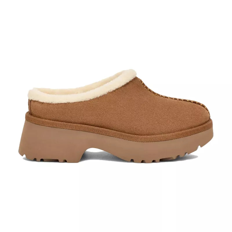 Sabots W New Heights Cozy Clog - Chesnut