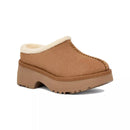 Sabots W New Heights Cozy Clog - Chesnut