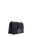 sac de seconde main 30 montaigne dior  en cuir bleu côté