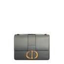 sac de seconde main 30 montaigne dior  en cuir gris face