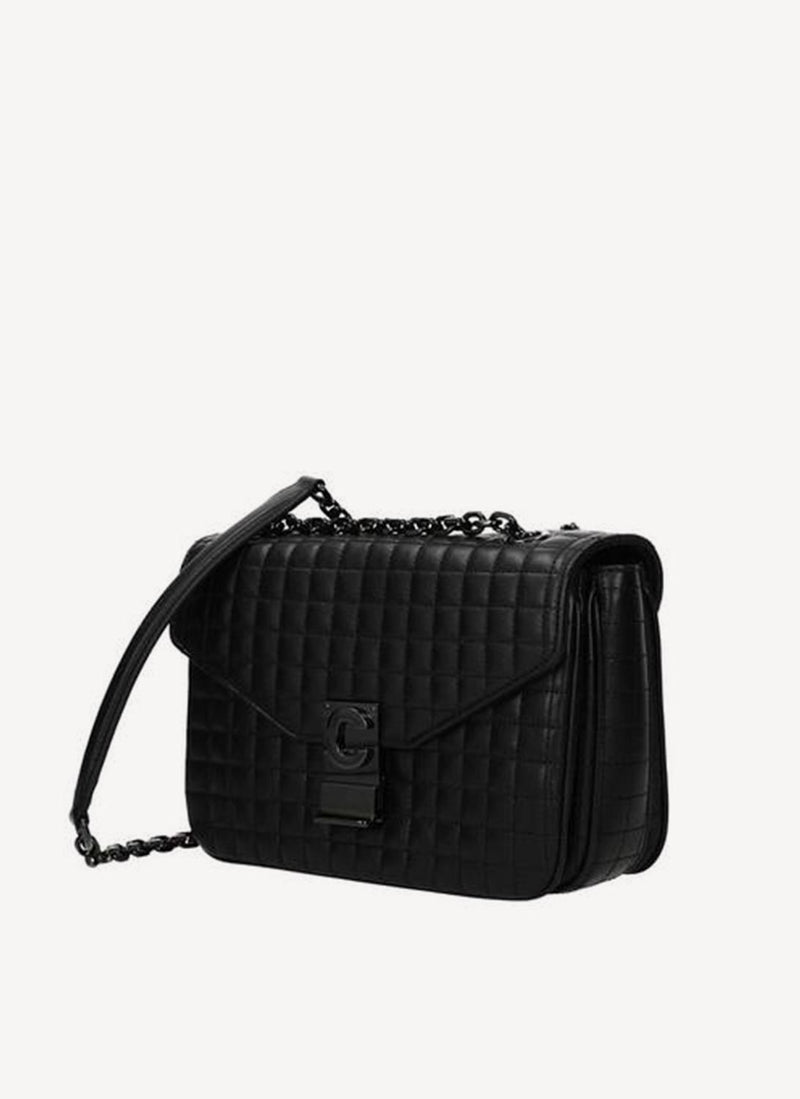 Celine - Sac À Bandoulière Medium C - Black - Femme