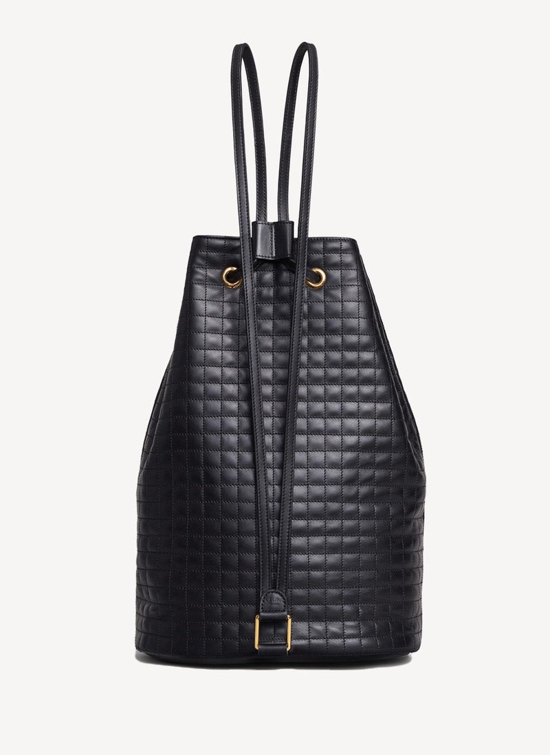 Celine - Sac À Dos Charm Bucket - Black - Femme