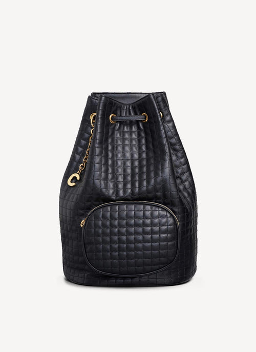 Celine - Sac À Dos Charm Bucket - Black - Femme