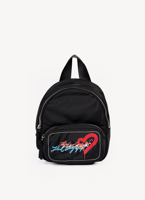 Karl Lagerfeld - Sac A Dos Graffiti - Noir - Femme