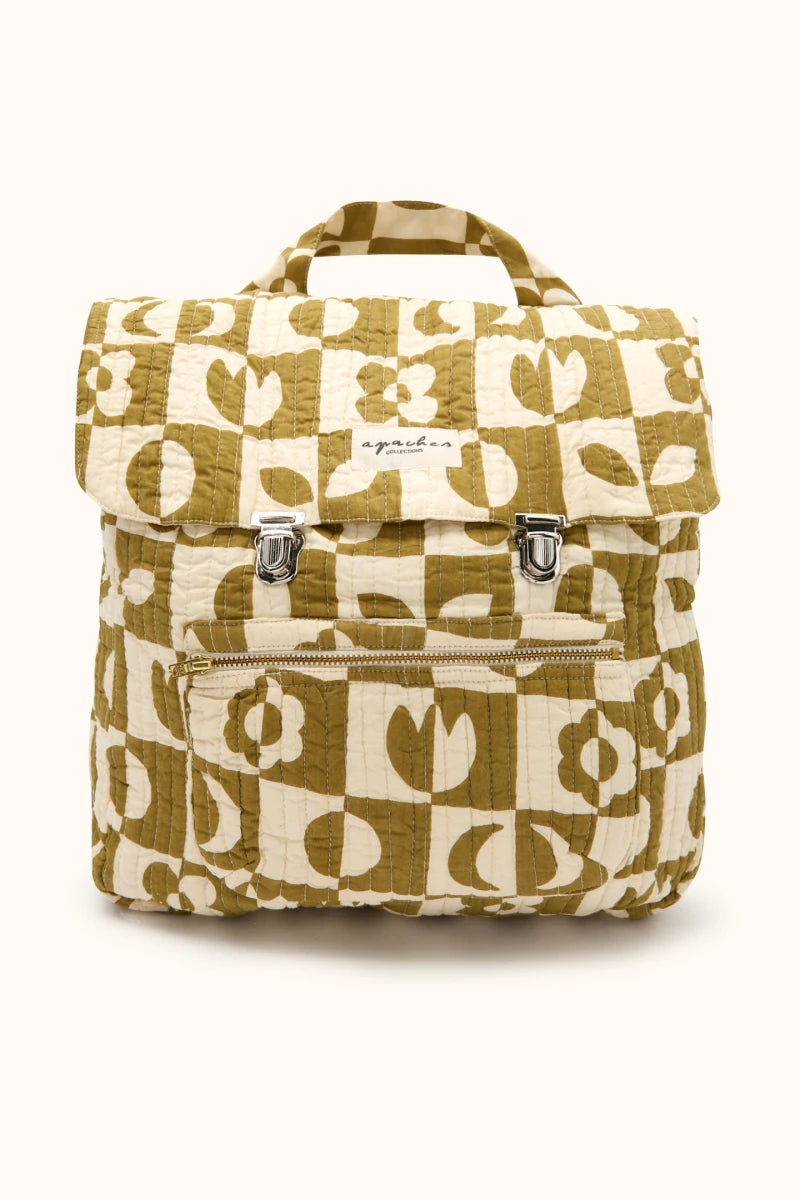 Sac À Dos Luji "Damier" - Tobacco