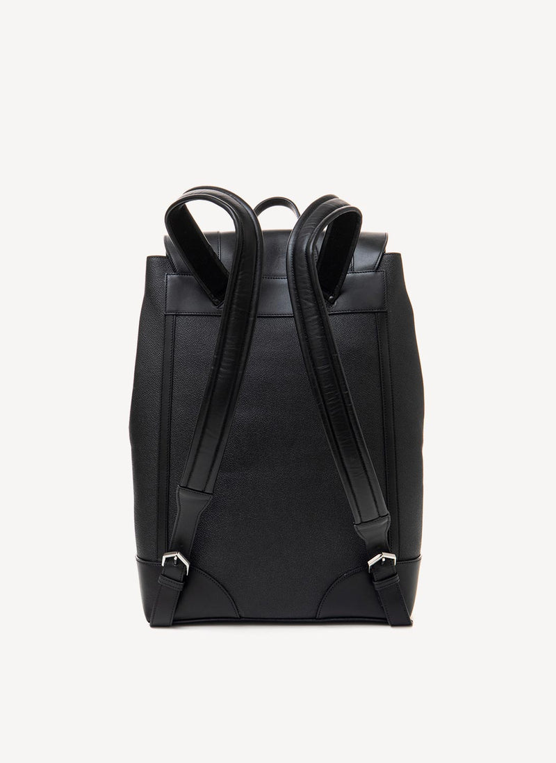 Trussardi - Sac À Dos Monogramme - Black Black - Homme