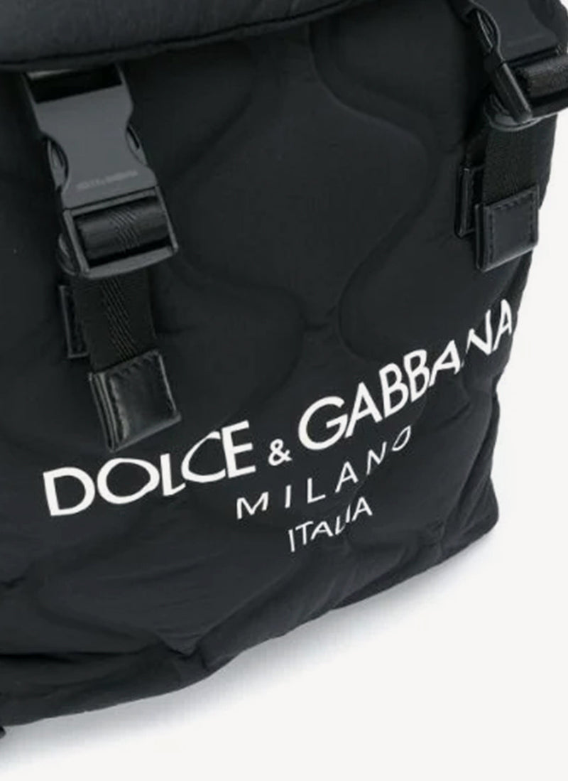 Dolce & Gabbana - Sac À Dos Palermo Tecnico Logo Print - Black - Homme