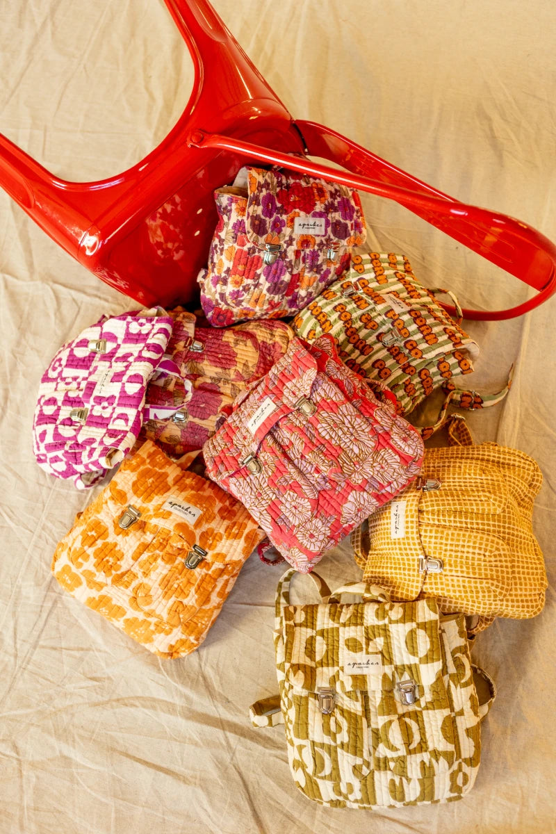 Sac À Dos Suji "Damier" - Tobacco