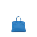 Sac À Main Birkin 30 Retourné Hermès Clémence Bleu - Hermès