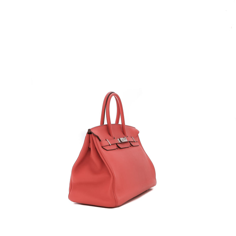 Sac À Main Birkin 35 Retourné Hermès Togo Rose - Hermès