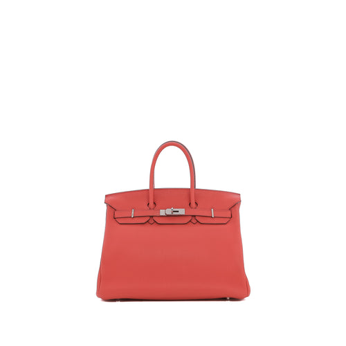 Sac À Main Birkin 35 Retourné Hermès Togo Rose - Hermès