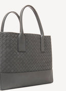 Bottega Veneta - Sac À Main En Cuir - Grey - Femme