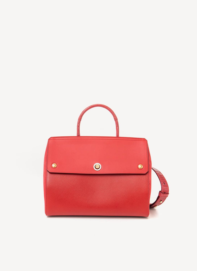 Burberry - Sac À Main En Cuir - Red - Femme