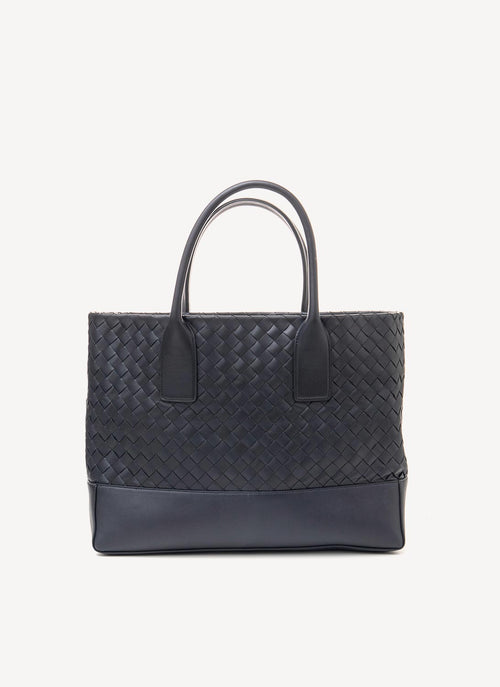 Bottega Veneta - Sac À Main En Cuir - Blue - Femme