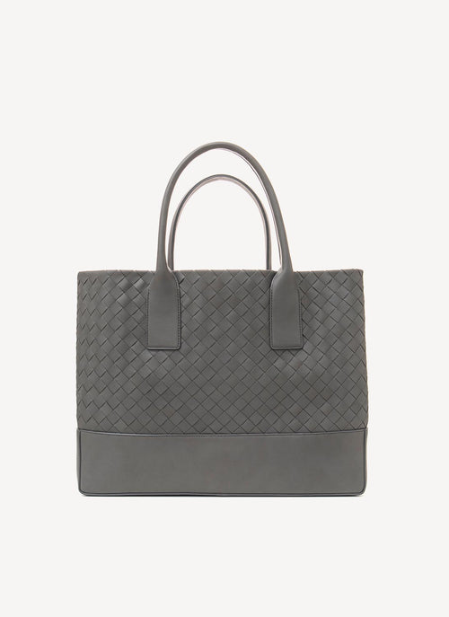 Bottega Veneta - Sac À Main En Cuir - Grey - Femme