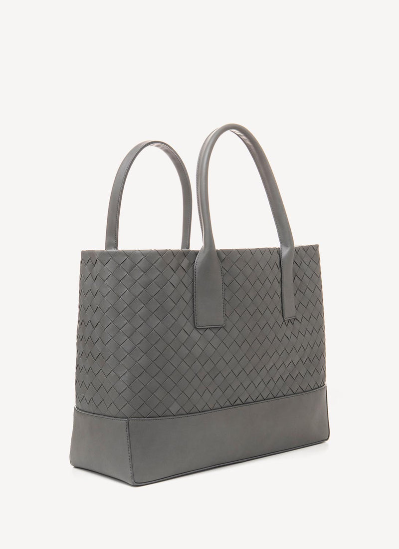 Bottega Veneta - Sac À Main En Cuir - Grey - Femme