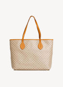 Trussardi - Sac À Main Monogramme - Taupe Vacchetta - Femme