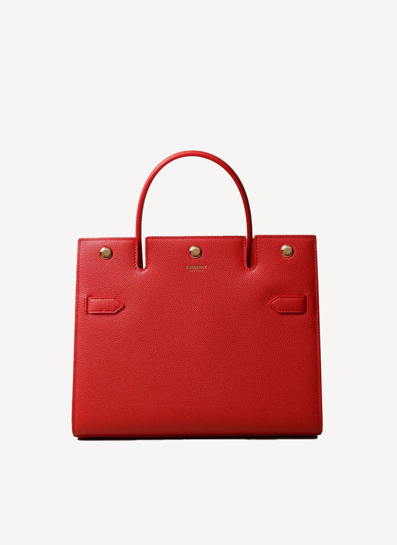 Burberry - Sac À Main Title - Red - Femme