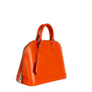 sac de seconde main alma  louis vuitton  en cuir épi orange côté