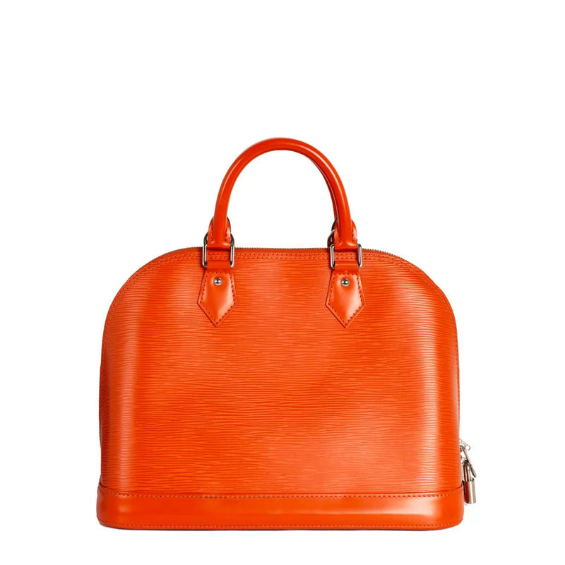 sac de seconde main alma  louis vuitton  en cuir épi orange dos