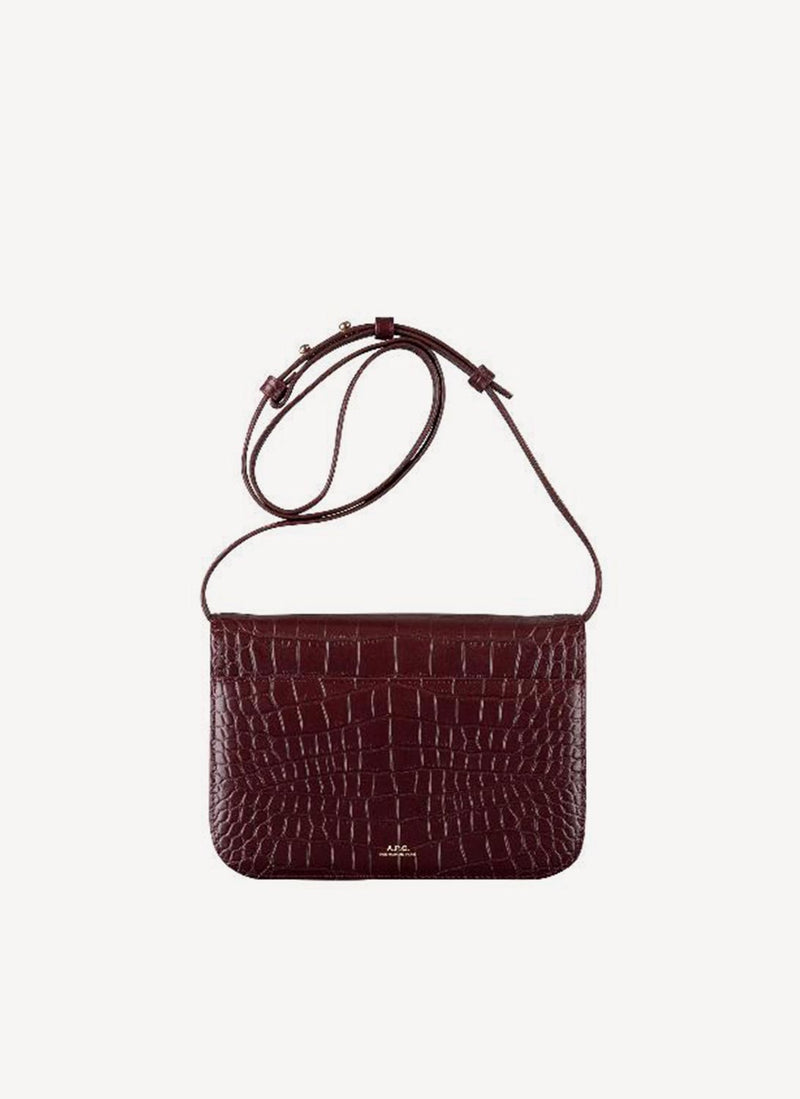 A.P.C. - Sac Astra Small - Burgundy - Femme