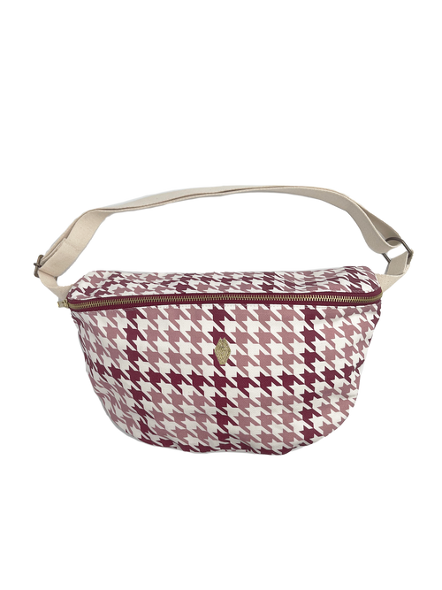 sac-banane-a-langer-cocotte-vieux-rose-pied-de-poule-milinane