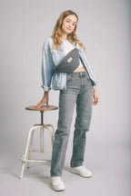 Riñonera Olivia Denim - Gris