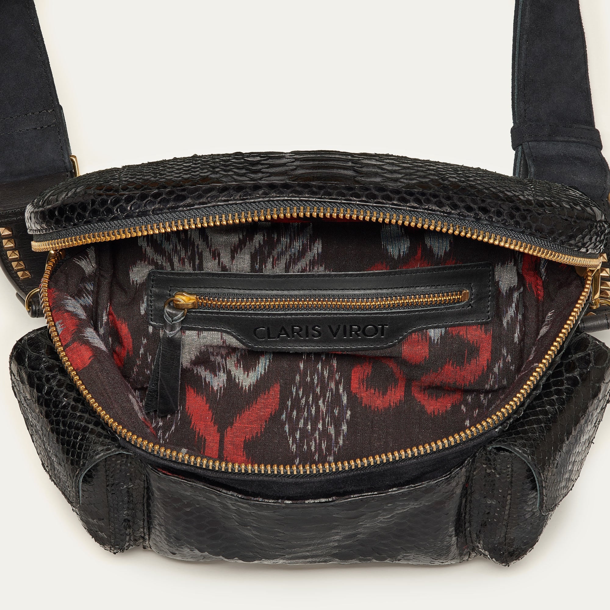 Sac Banane Python Jules Noir