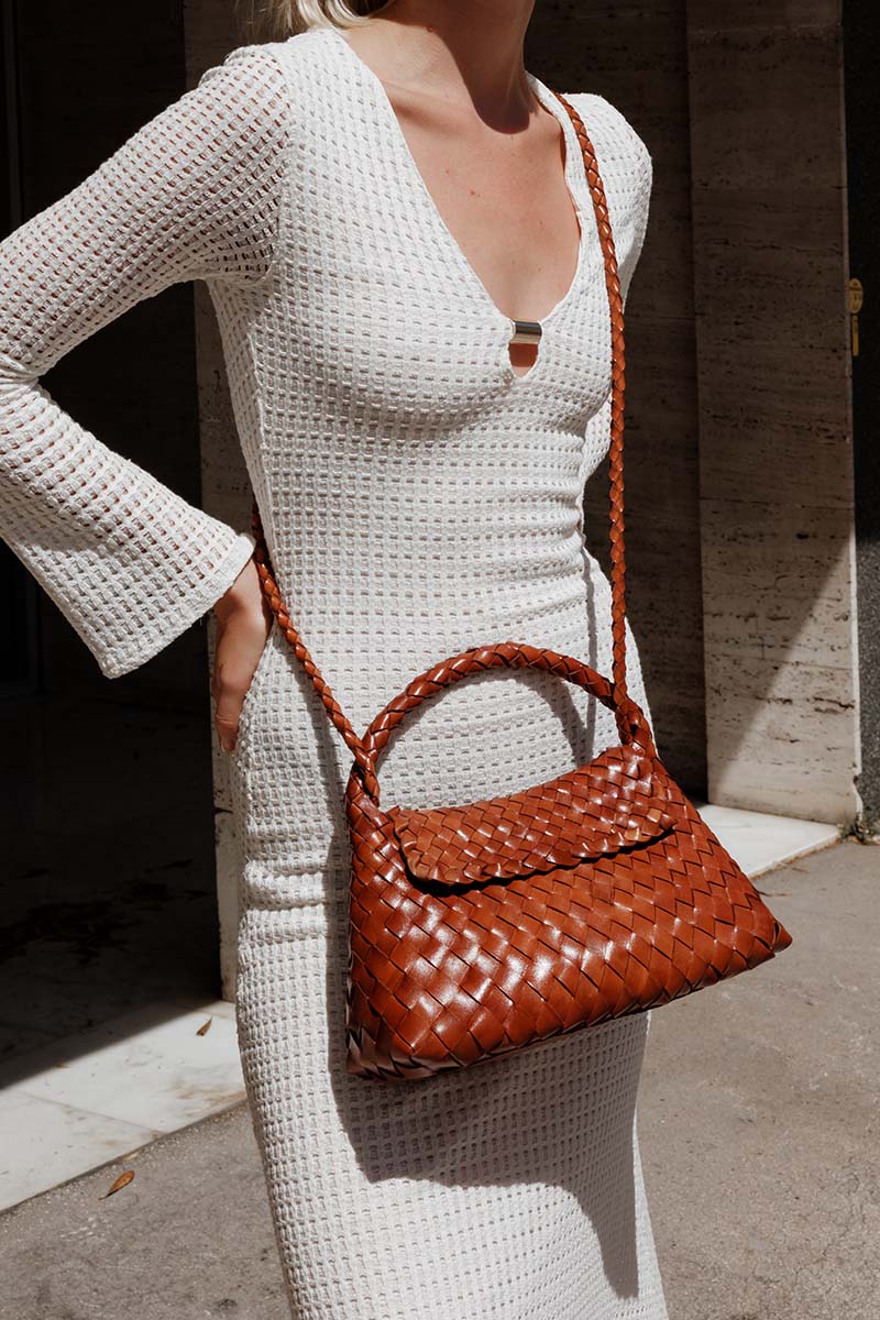 Borsa a tracolla Jacky Mini - Cuoio