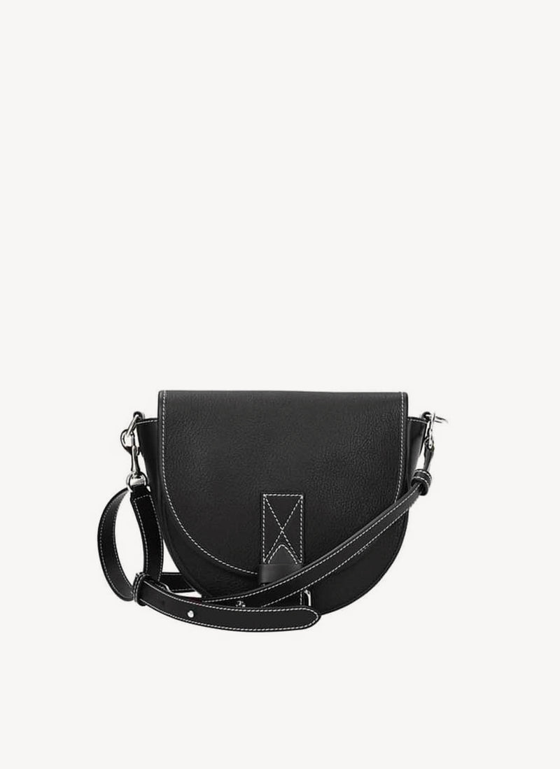 J W Anderson - Sac Bandouliere En Cuir Noir - Black - Femme