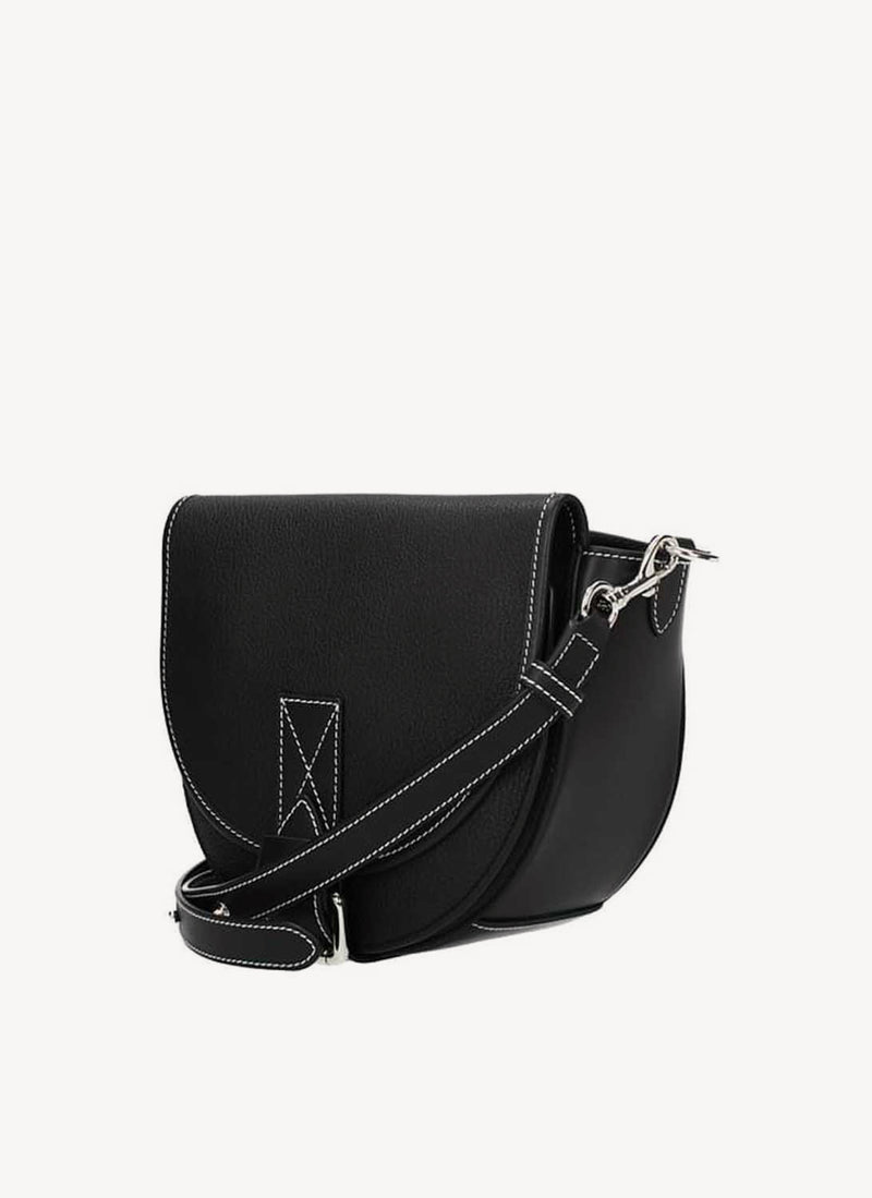 J W Anderson - Sac Bandouliere En Cuir Noir - Black - Femme